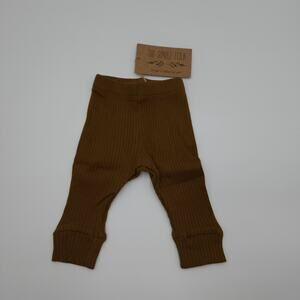 The Simple Folk The Ribbed Legging in Bronze Size 18/24 Months